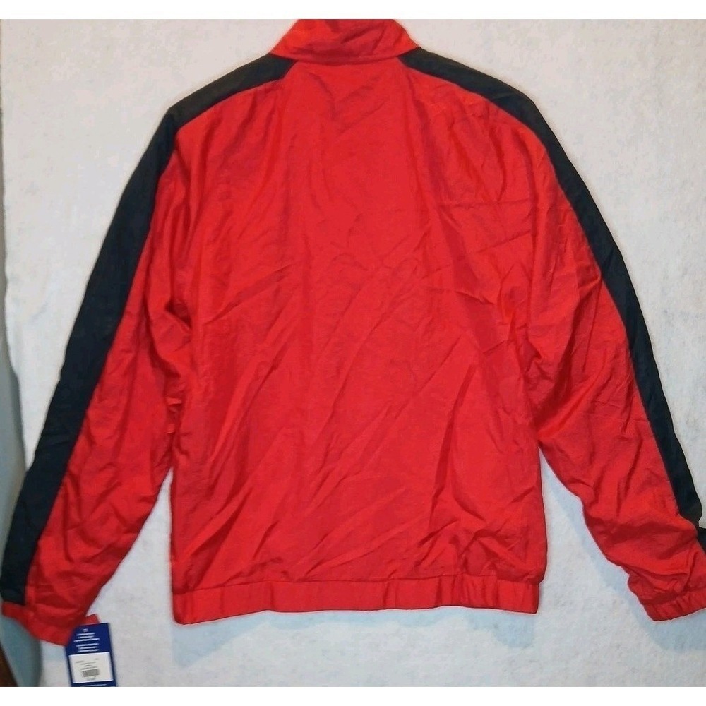 Champion Mens Small Red Black Windbreaker 90s Track Jacket Streetwear NWT - Picture 5 of 14